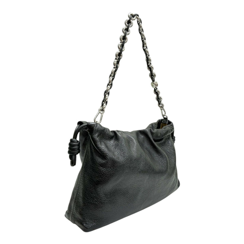 黑色 牛皮 Flamenco Purse 肩背包【LOEWE 羅威】 A411FCRXAP-110-1
