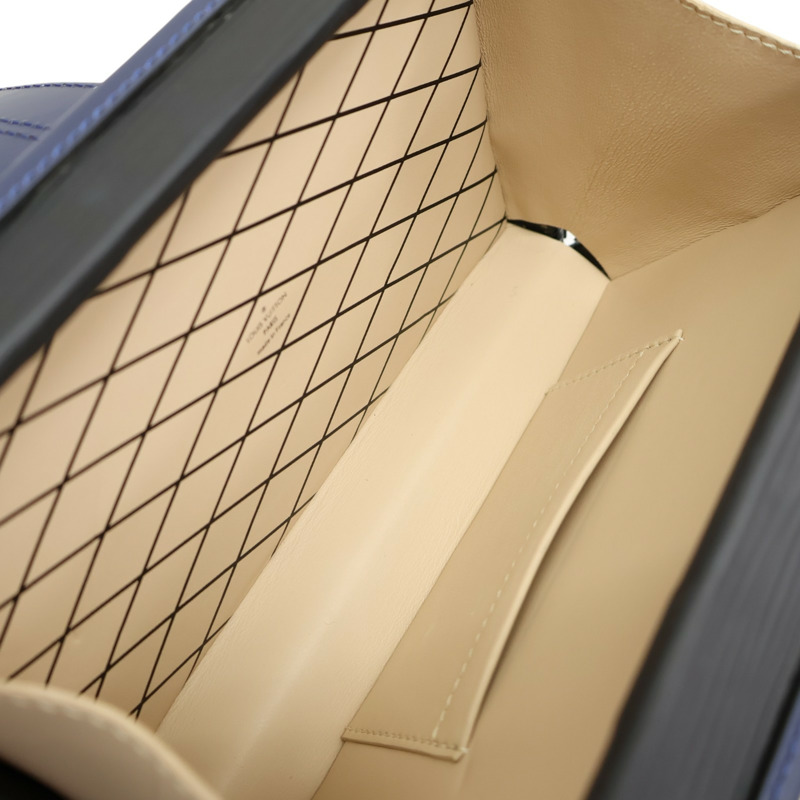 黑/紅/藍色 水波紋牛皮 Petite Malle 肩背包 M52108【LOUIS VUITTON LV 路易威登】 M52108-2