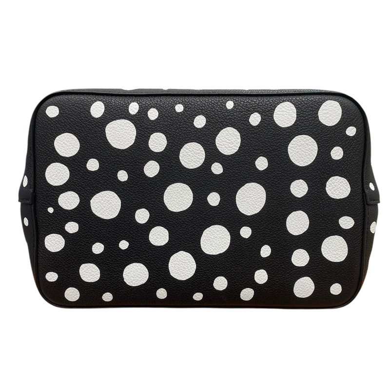 LOUIS VUITTON 路易威登 草間彌生聯名 M21753 NEONOE MM 皮革 黑色 銀釦-4