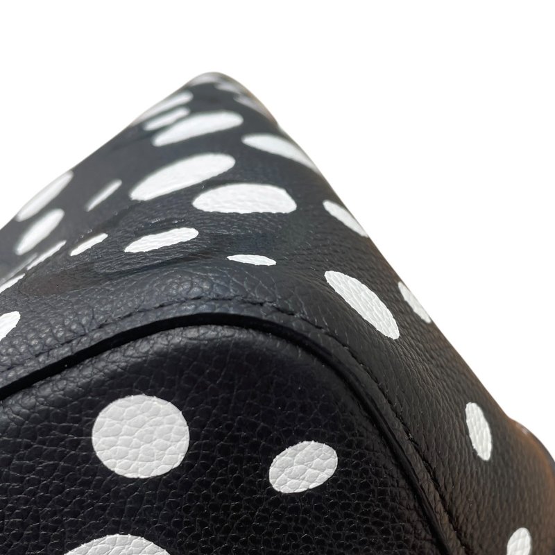 LOUIS VUITTON 路易威登 草間彌生聯名 M21753 NEONOE MM 皮革 黑色 銀釦-8