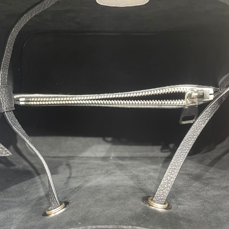 LOUIS VUITTON 路易威登 草間彌生聯名 M21753 NEONOE MM 皮革 黑色 銀釦-10