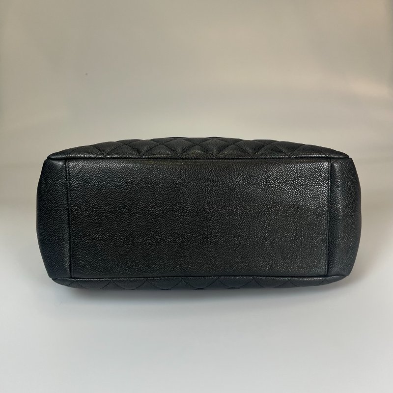 CHANEL GST肩背包荔枝黑 保卡款10開-4