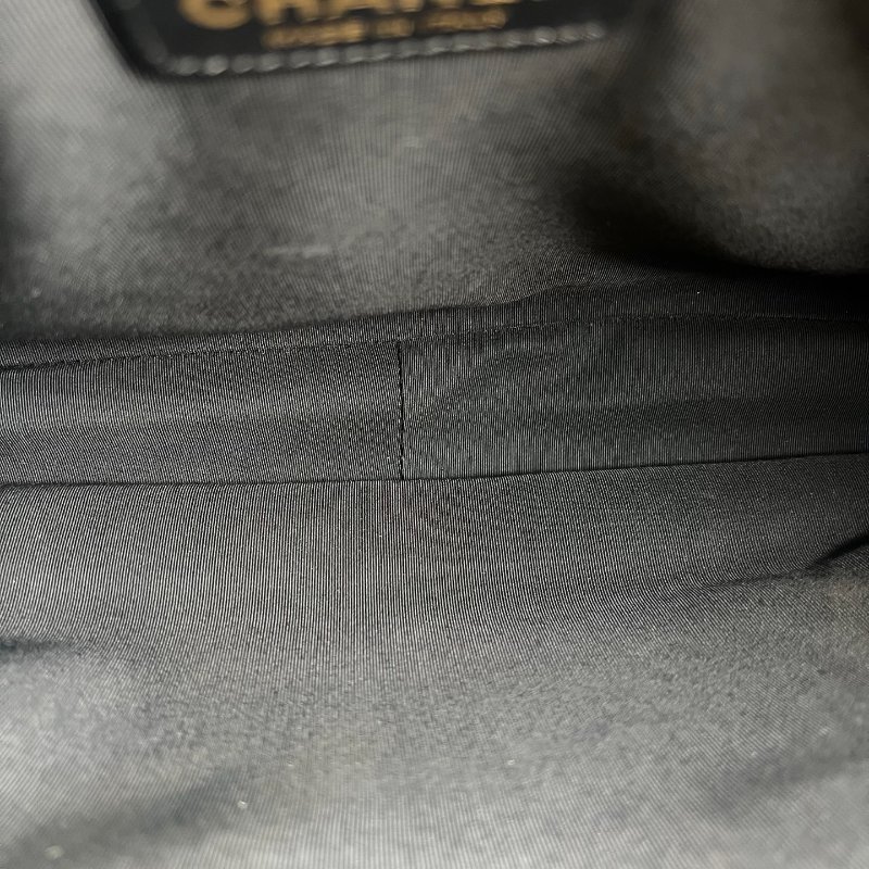 CHANEL GST肩背包荔枝黑 保卡款10開-7