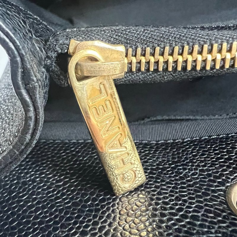 CHANEL GST肩背包荔枝黑 保卡款10開-9