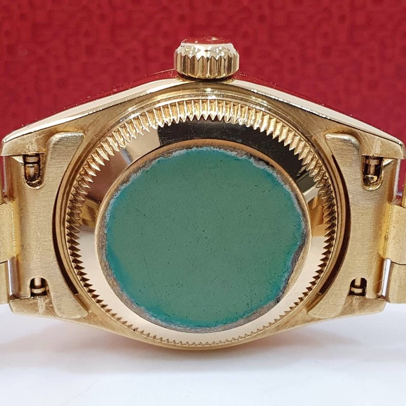 【大眾名錶】ROLEX勞力士 69178 Datejust 蠔式日誌 18K女錶 金色十鑽面盤 底蓋原廠貼紙 錶徑26mm 自動上鍊 大眾名錶B1289-6