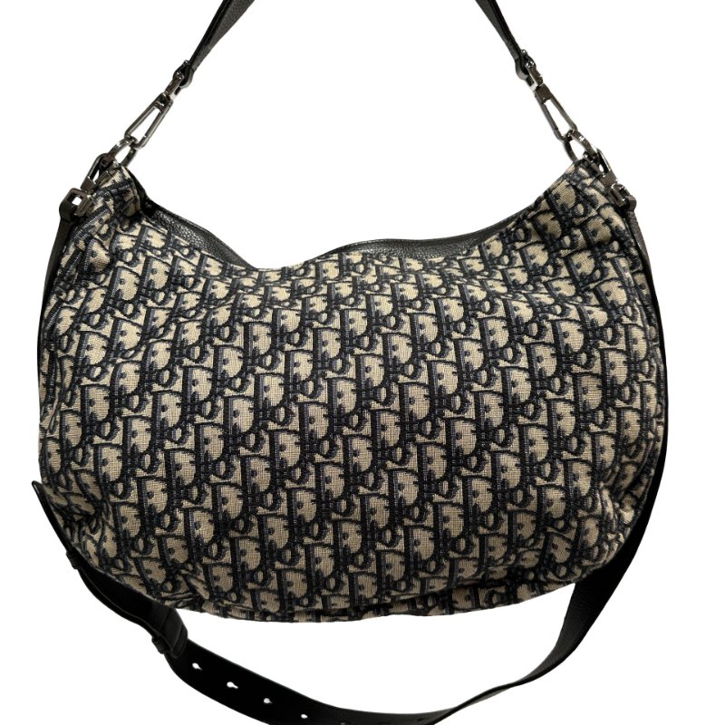 DIOR Canvas Oblique Saddle Messenger Bag GHW-2