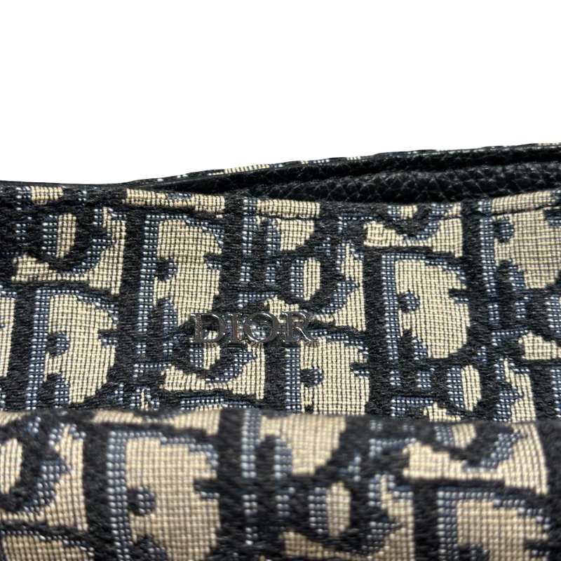 DIOR Canvas Oblique Saddle Messenger Bag GHW-8
