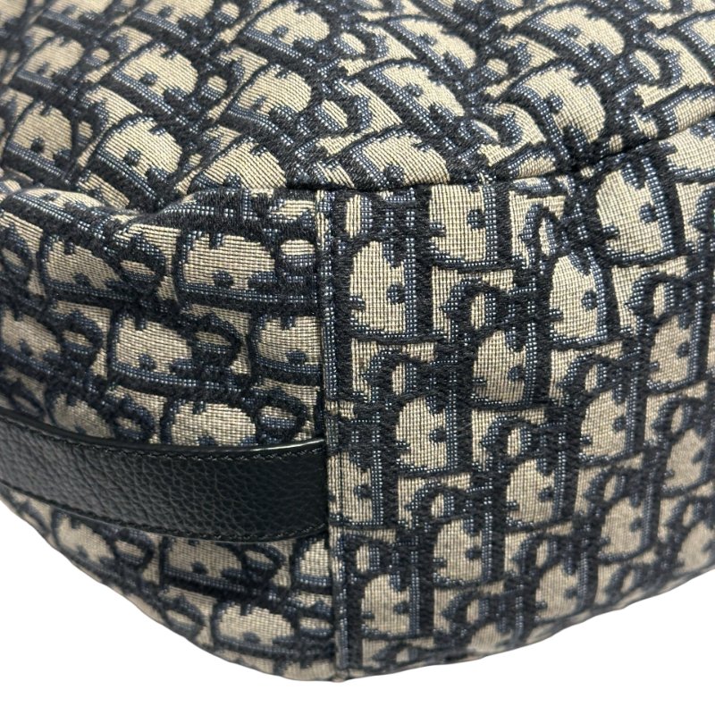 DIOR Canvas Oblique Saddle Messenger Bag GHW-12