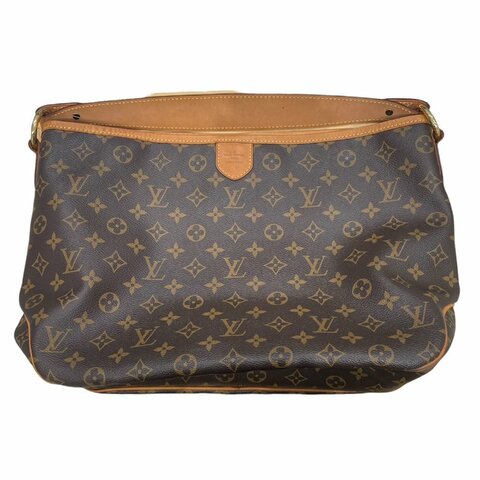 LOUIS VUITTON 路易威登 M40353 DELIGHTFUL MM 單肩包 PVC帆布 老花 棕色 金釦