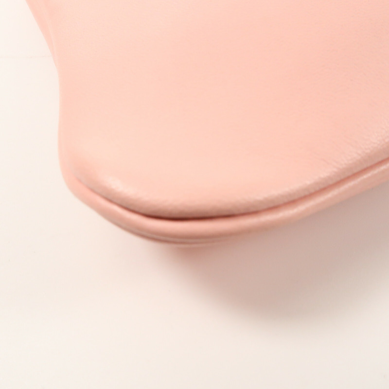 HERMES Swift皮革Aline Mini銀扣肩背袋Rose Sakura-4