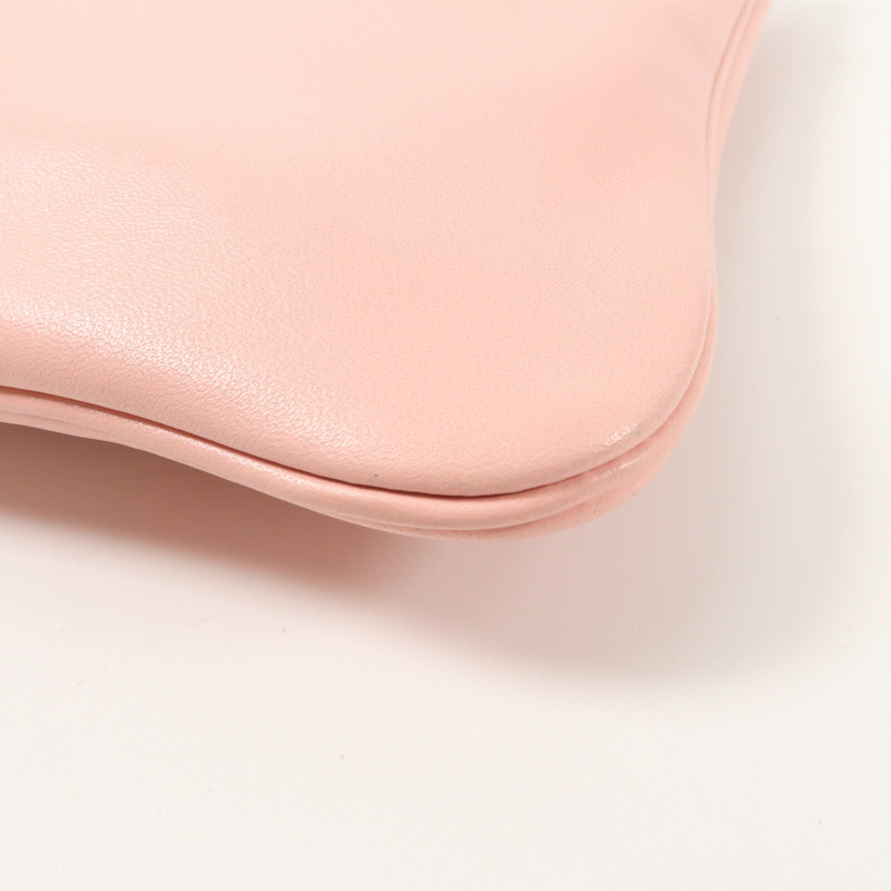 HERMES Swift皮革Aline Mini銀扣肩背袋Rose Sakura-5