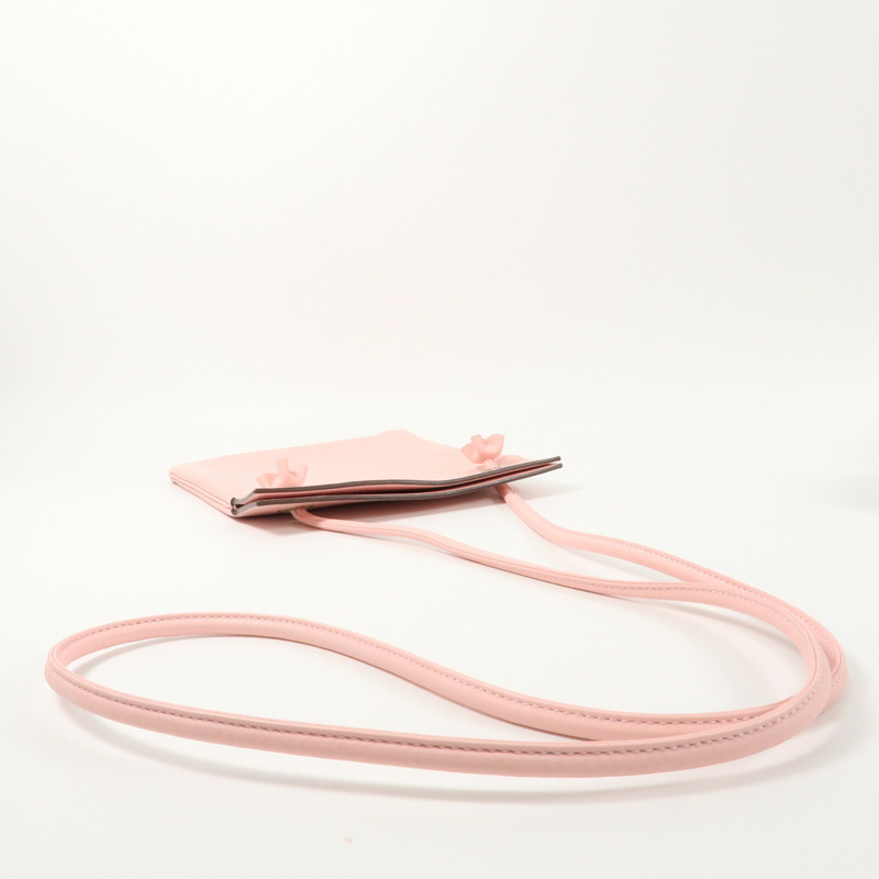 HERMES Swift皮革Aline Mini銀扣肩背袋Rose Sakura-8