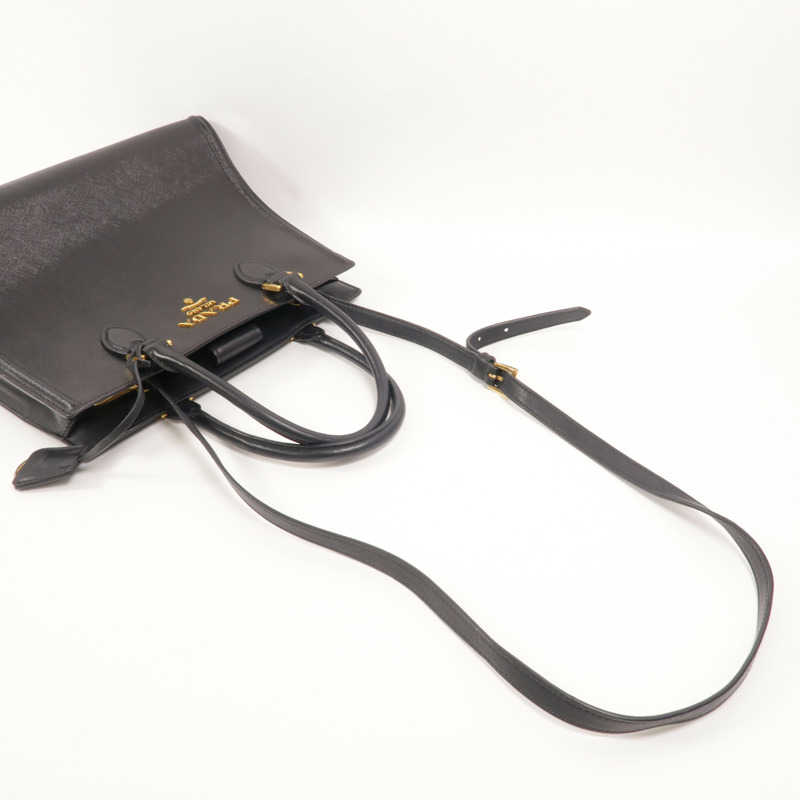 PRADA 牛皮皮革2 Way Shoulder手挽肩背兩用袋-7