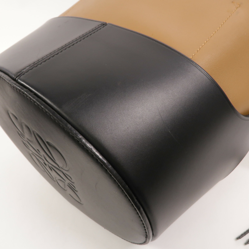 LOEWE 牛皮皮革Balloon Bucket Medium手挽肩背兩用袋-10