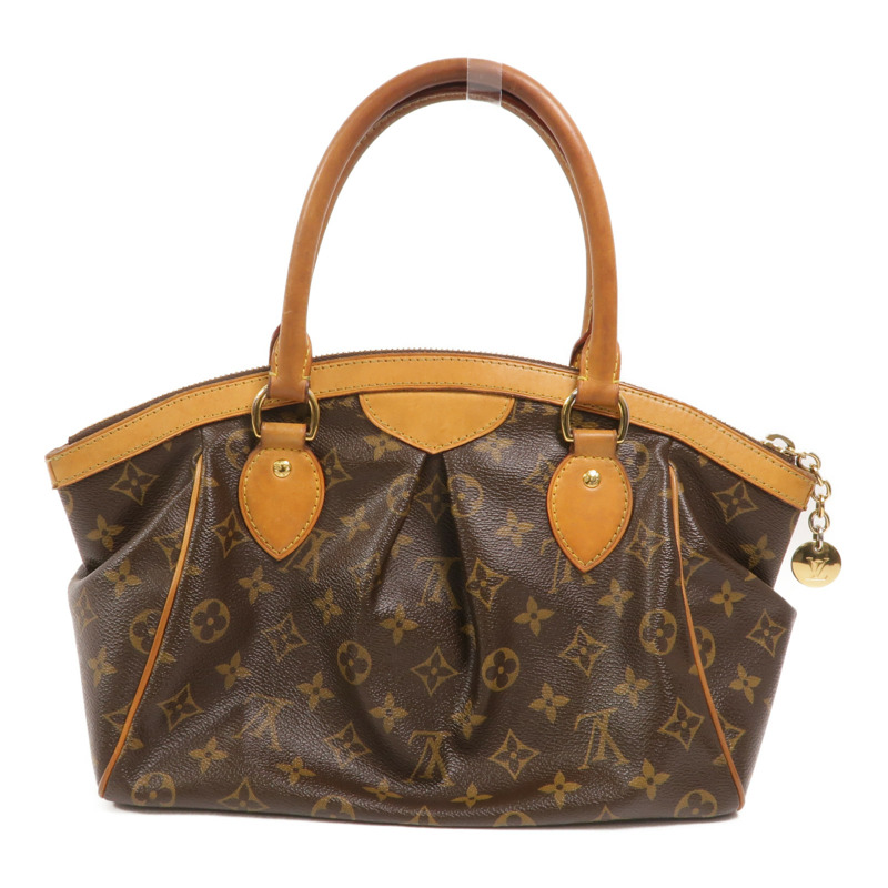 LOUIS VUITTON Monogram Tivoli PM手挽袋棕色-1