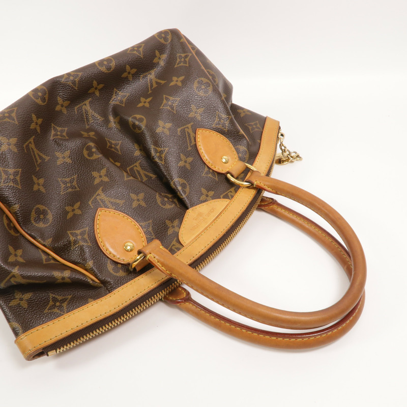 LOUIS VUITTON Monogram Tivoli PM手挽袋棕色-7