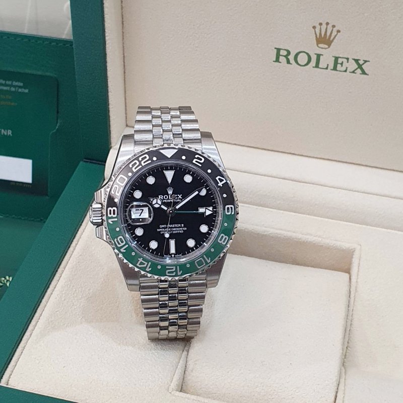【大眾名錶】ROLEX勞力士 126720VTNR 2024/9全配件 GMT兩地時區 左冠雪碧圈 五珠錶帶 已貼膜 錶徑40mm 自動上鍊 大眾名錶B1291-1