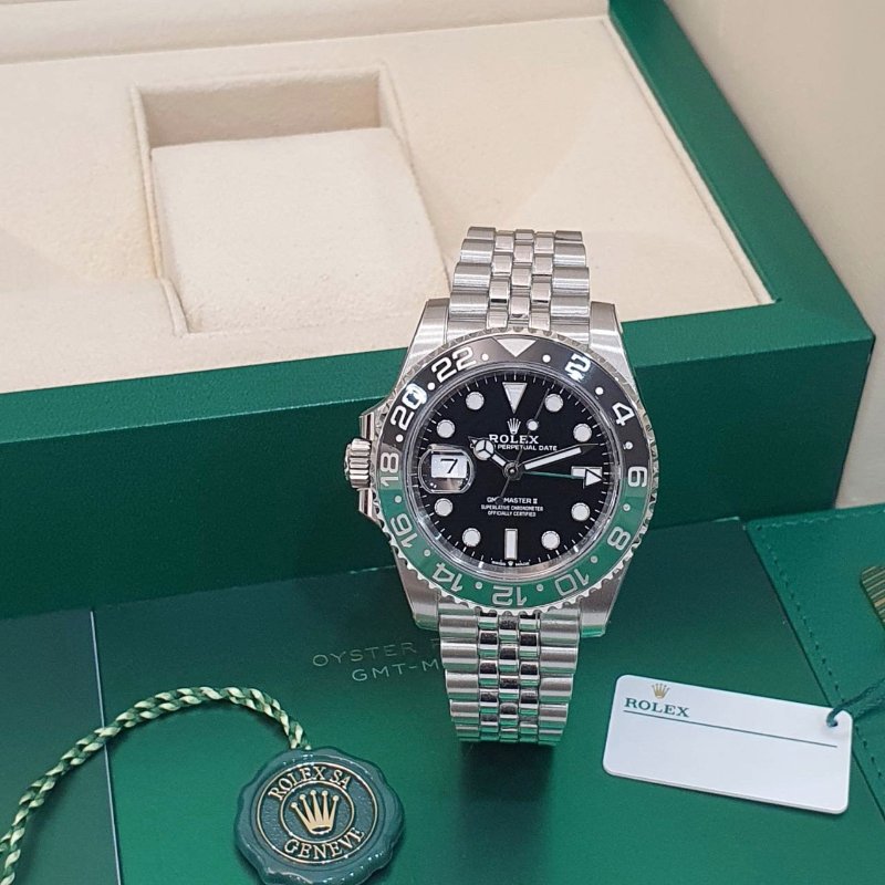 【大眾名錶】ROLEX勞力士 126720VTNR 2024/9全配件 GMT兩地時區 左冠雪碧圈 五珠錶帶 已貼膜 錶徑40mm 自動上鍊 大眾名錶B1291-3