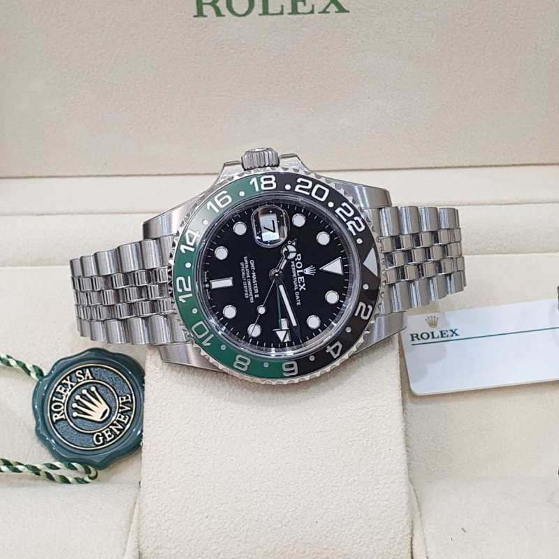 【大眾名錶】ROLEX勞力士 126720VTNR 2024/9全配件 GMT兩地時區 左冠雪碧圈 五珠錶帶 已貼膜 錶徑40mm 自動上鍊 大眾名錶B1291-4