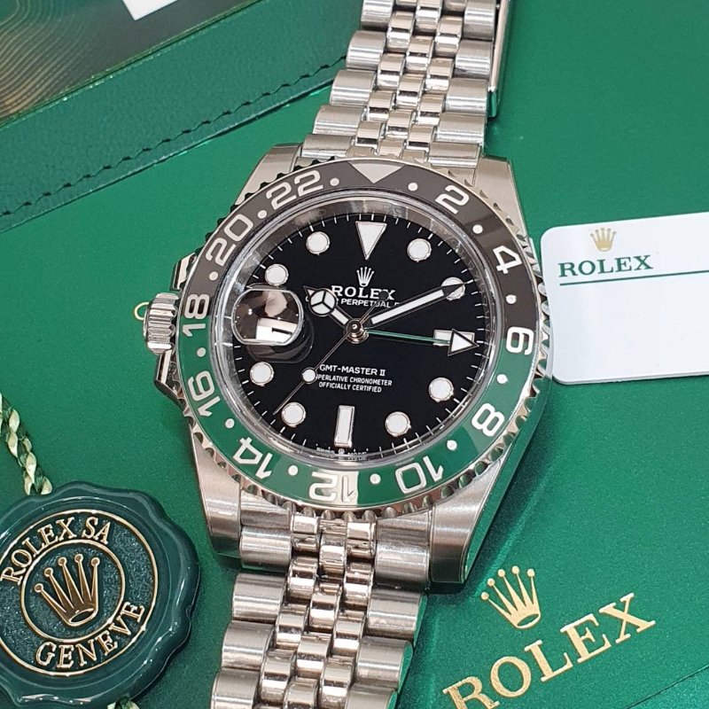 【大眾名錶】ROLEX勞力士 126720VTNR 2024/9全配件 GMT兩地時區 左冠雪碧圈 五珠錶帶 已貼膜 錶徑40mm 自動上鍊 大眾名錶B1291-5