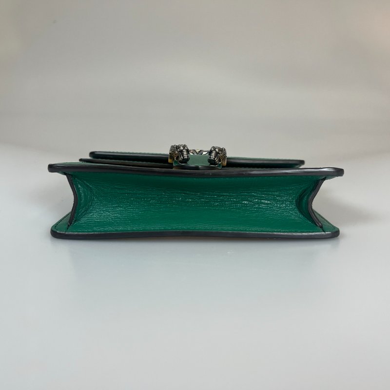 GUCCI 476432  綠拚色酒神包 MINI-4