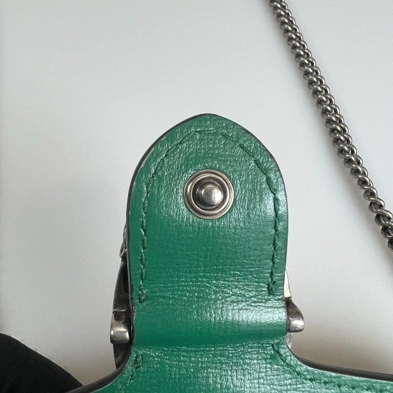 GUCCI 476432  綠拚色酒神包 MINI-8