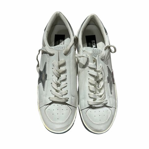 GOLDEN GOOSE Stardan Sneakers Shoes White Silver