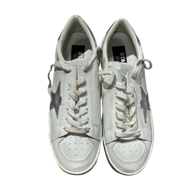 GOLDEN GOOSE Stardan Sneakers Shoes White Silver-0