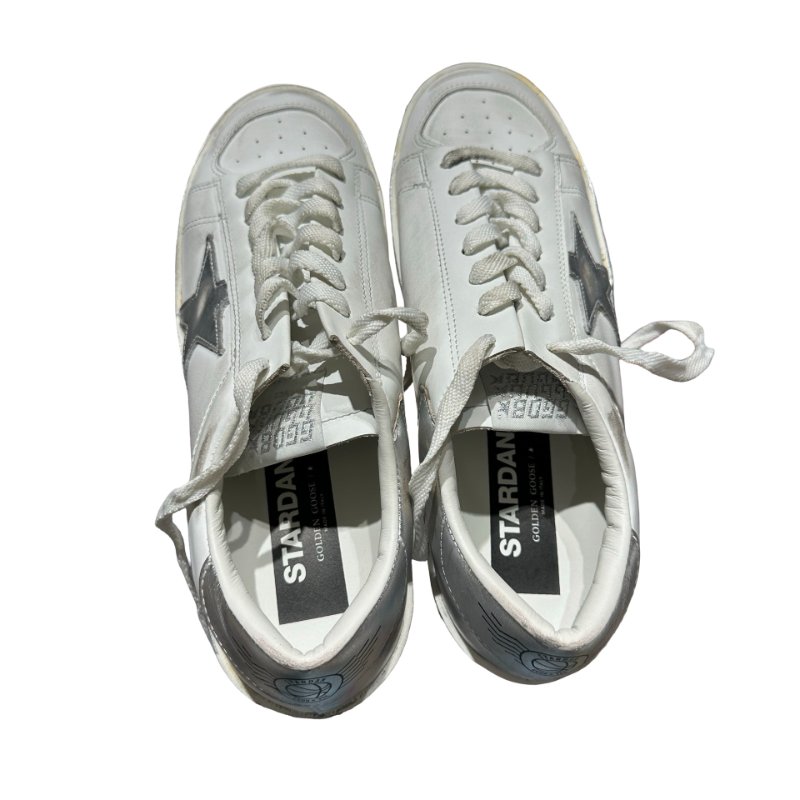GOLDEN GOOSE Stardan Sneakers Shoes White Silver-1