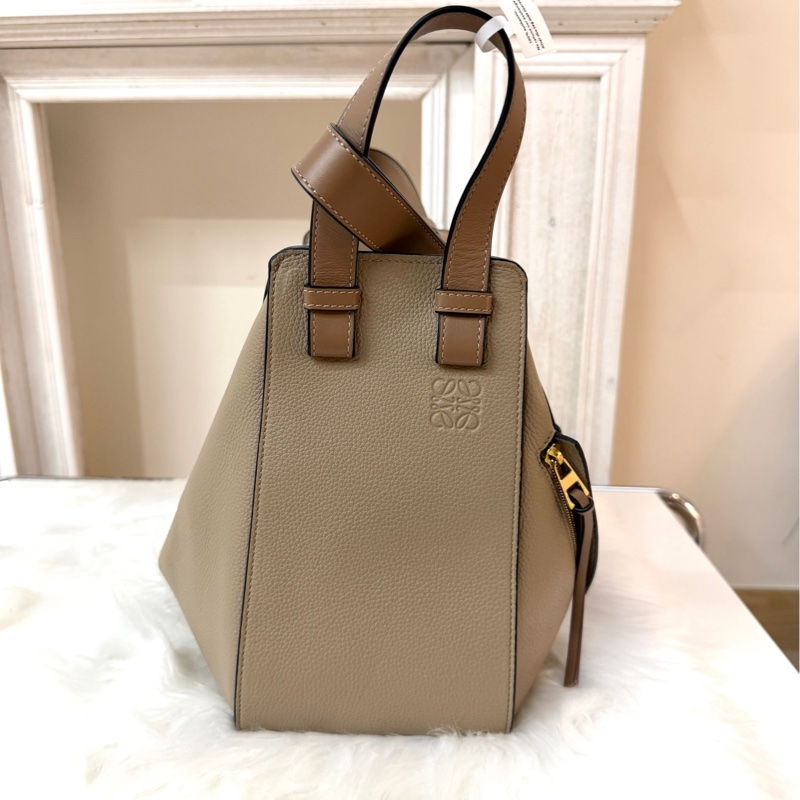 羅意威Loewe 小型Hammock手提肩背包 米色-2