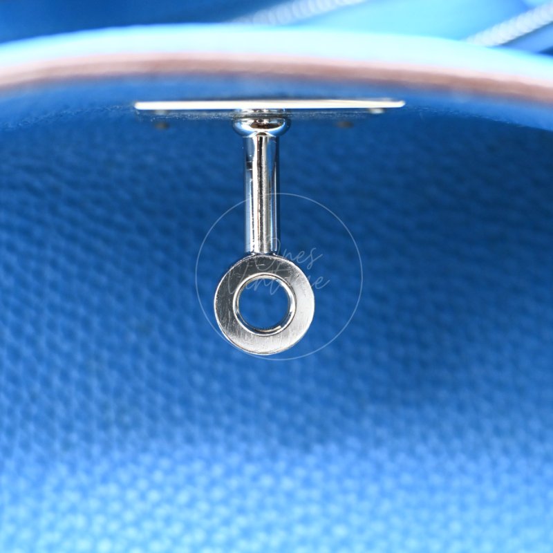 中古 愛馬仕 Hermes Birkin Shoulder 42 藍色 Togo 銀色五金 印記 Square O 手袋-30