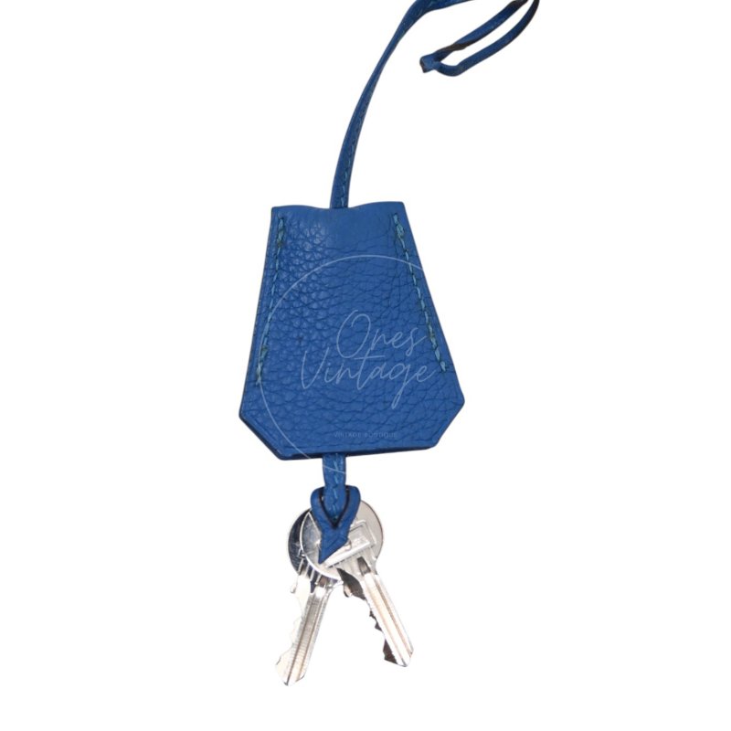 中古 愛馬仕 Hermes Birkin Shoulder 42 藍色 Togo 銀色五金 印記 Square O 手袋-50