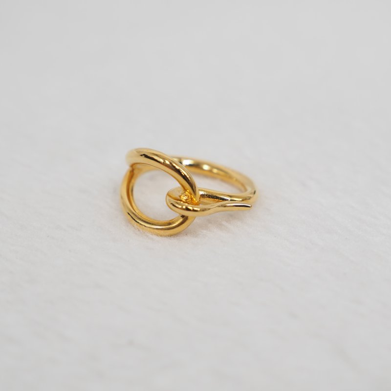 HERMES 金色絲巾扣-1