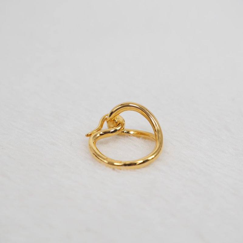 HERMES 金色絲巾扣-4