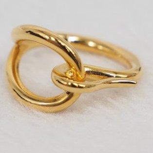 HERMES 金色絲巾扣-5