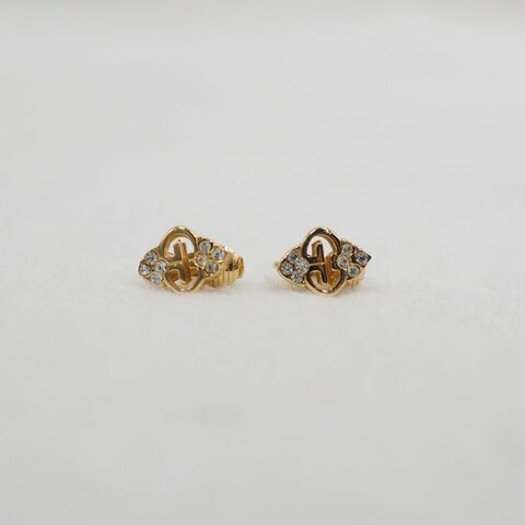 Givenchy 雙G閃石耳夾