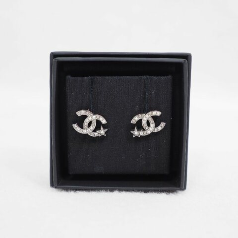 CHANEL A21 CClogo星星閃石耳環