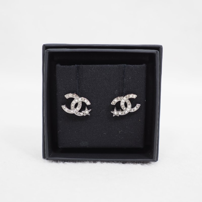 CHANEL A21 CClogo星星閃石耳環-0
