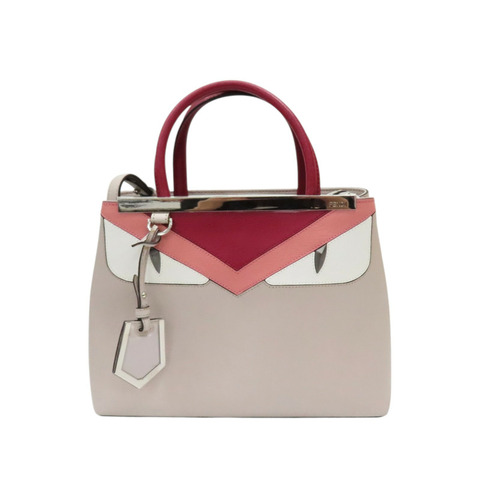 灰色 牛皮 Petite 2Jours 怪獸款 两用包【FENDI 芬迪】 8BH253
