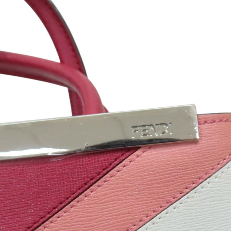 灰色 牛皮 Petite 2Jours 怪獸款 两用包【FENDI 芬迪】 8BH253-7