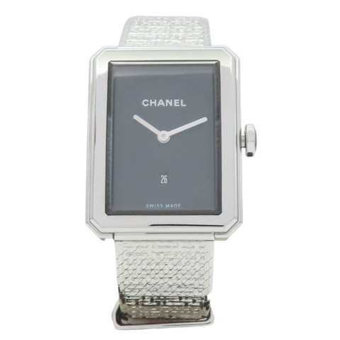 黑色錶盤 不鏽鋼 Boy-Friend 腕錶【CHANEL 香奈兒】 H4878