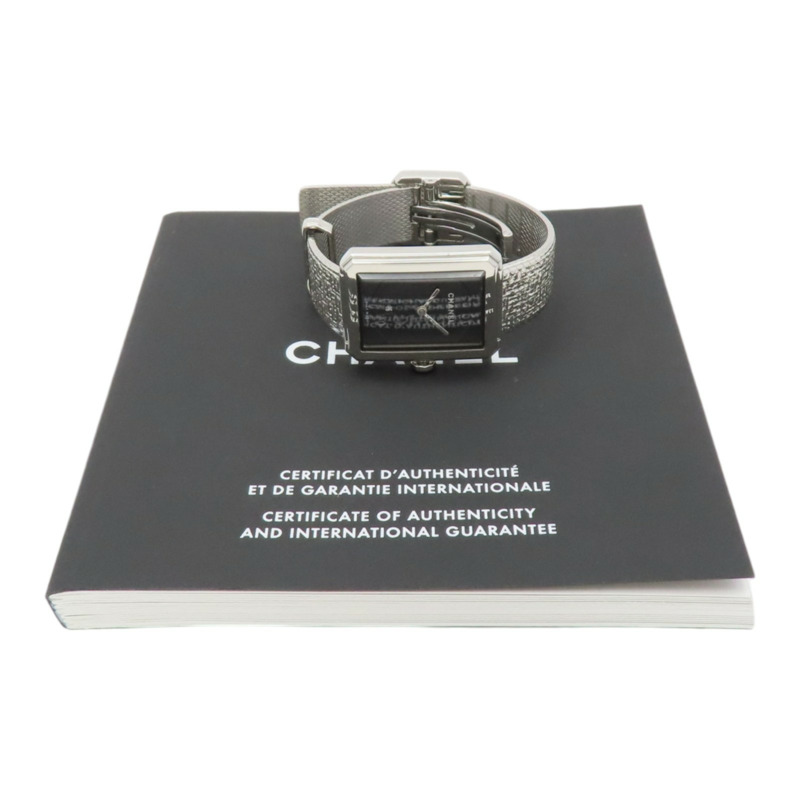 黑色錶盤 不鏽鋼 Boy-Friend 腕錶【CHANEL 香奈兒】 H4878-8