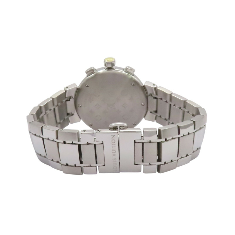 母貝錶盤 不鏽鋼 膠帶 Tambour Lovely Cup 腕錶【LOUIS VUITTON LV 路易威登】 Q132H-2