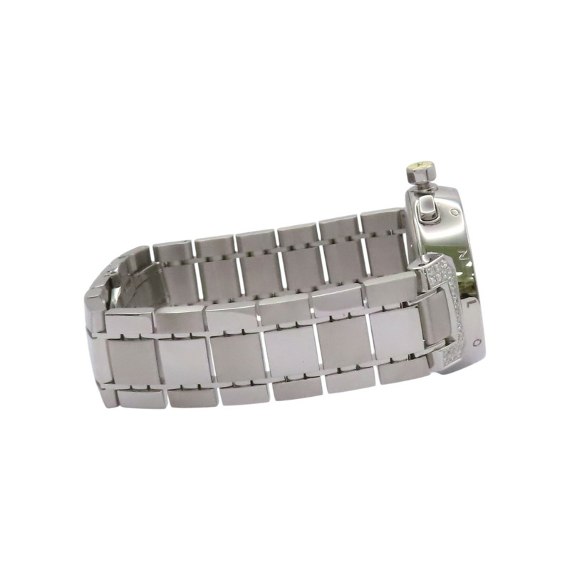 母貝錶盤 不鏽鋼 膠帶 Tambour Lovely Cup 腕錶【LOUIS VUITTON LV 路易威登】 Q132H-5