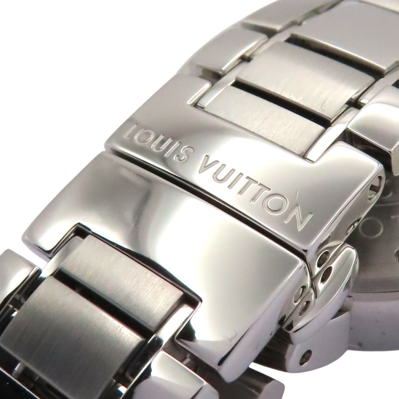 母貝錶盤 不鏽鋼 膠帶 Tambour Lovely Cup 腕錶【LOUIS VUITTON LV 路易威登】 Q132H-10