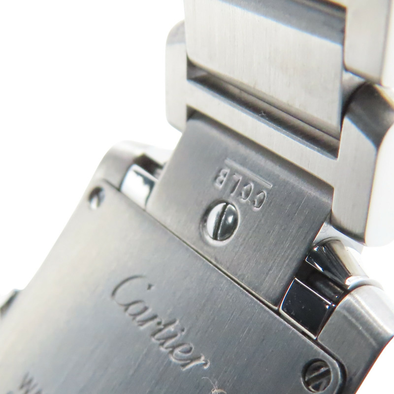 米色錶盤 不鏽鋼 Tank Francaise SM 腕錶【Cartier 卡地亞】 W51008Q3-10