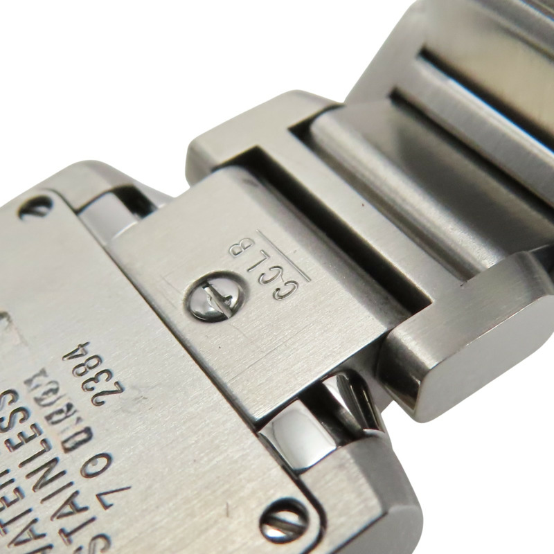 米色錶盤 不鏽鋼 Tank Francaise SM 腕錶【Cartier 卡地亞】 W51008Q3-11