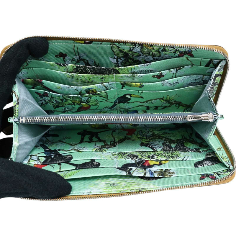 焦糖色 Togo Azap Silk'In Long 拉鍊 長夾 Z刻【HERMES 愛馬仕】 H077758CKAM-2