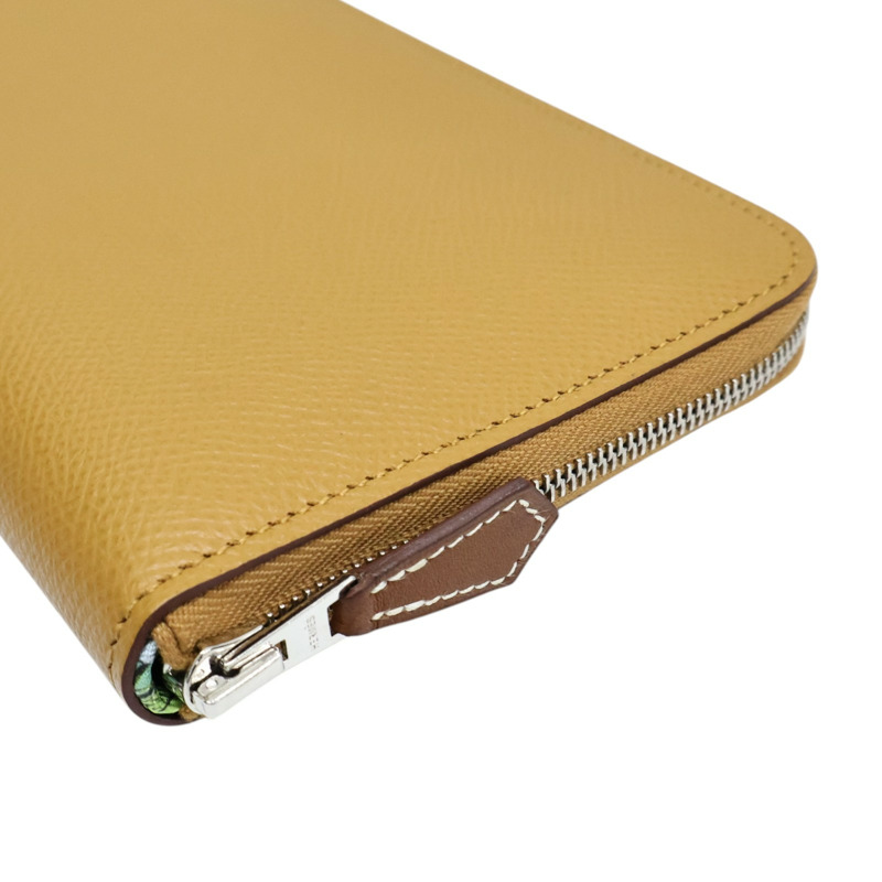 焦糖色 Togo Azap Silk'In Long 拉鍊 長夾 Z刻【HERMES 愛馬仕】 H077758CKAM-9