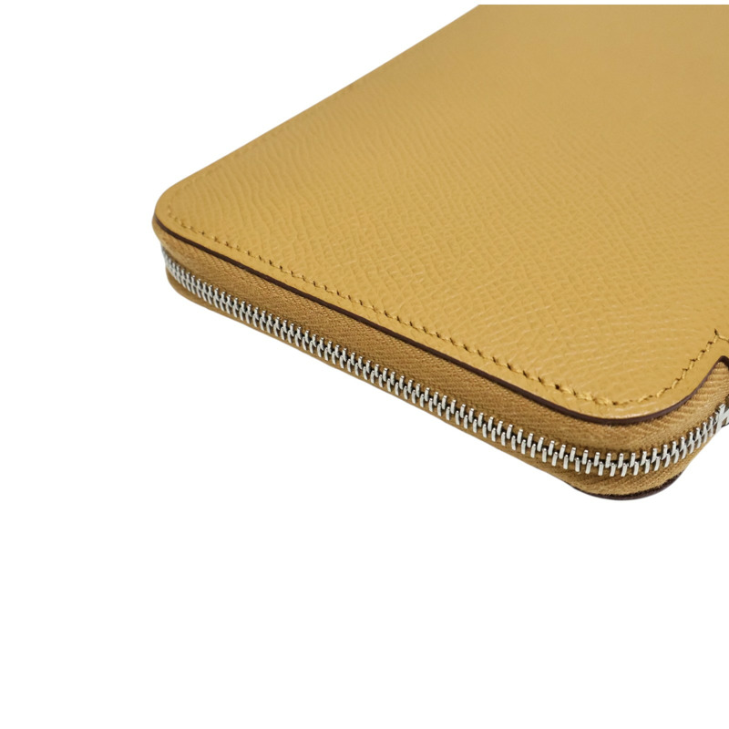 焦糖色 Togo Azap Silk'In Long 拉鍊 長夾 Z刻【HERMES 愛馬仕】 H077758CKAM-10